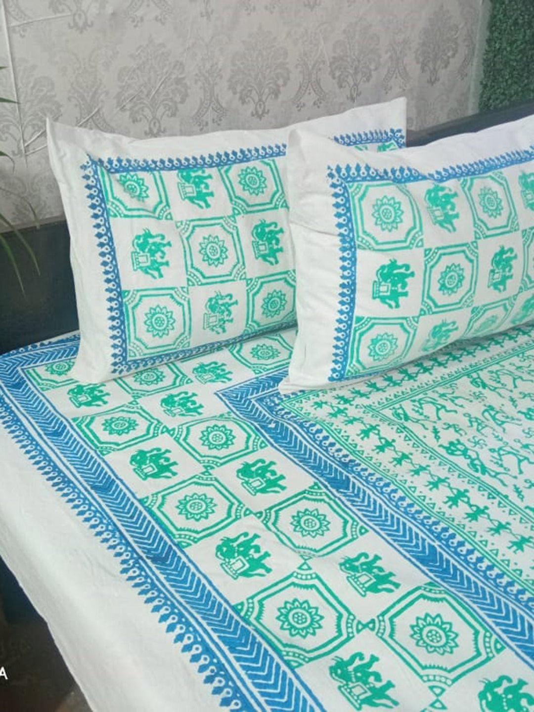 Bed and LivingVerli Design Hand Block Printed BedsheetAlankaran Designs