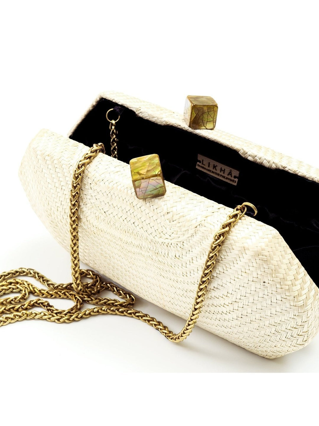 BagsWhite Woven Clutch - Handwoven ClutchLIKHÂ