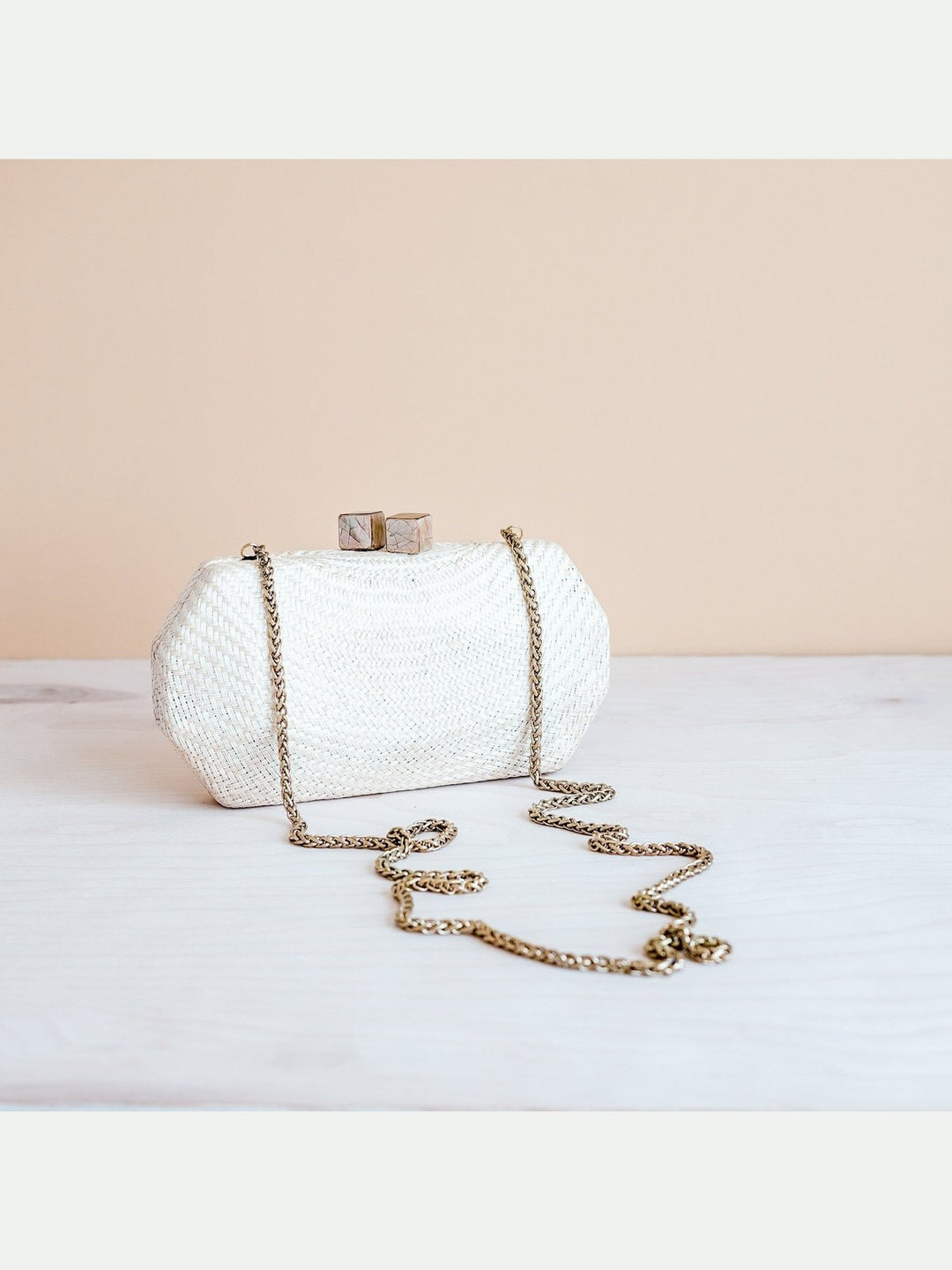 BagsWhite Woven Clutch - Handwoven ClutchLIKHÂ