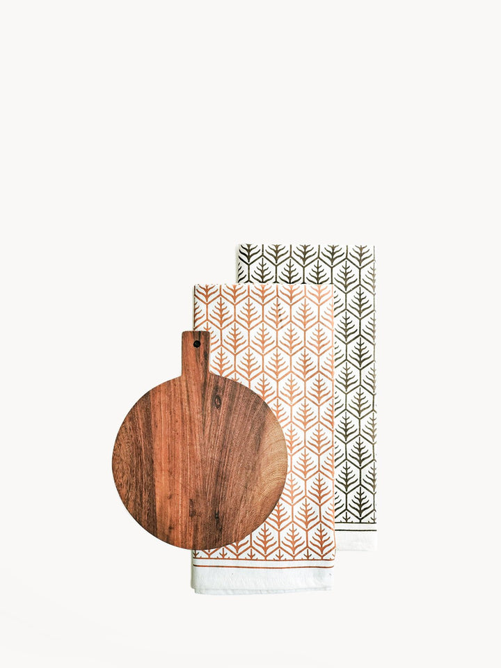 Table and DiningWooden Round Serving Board Gift SetKorissa