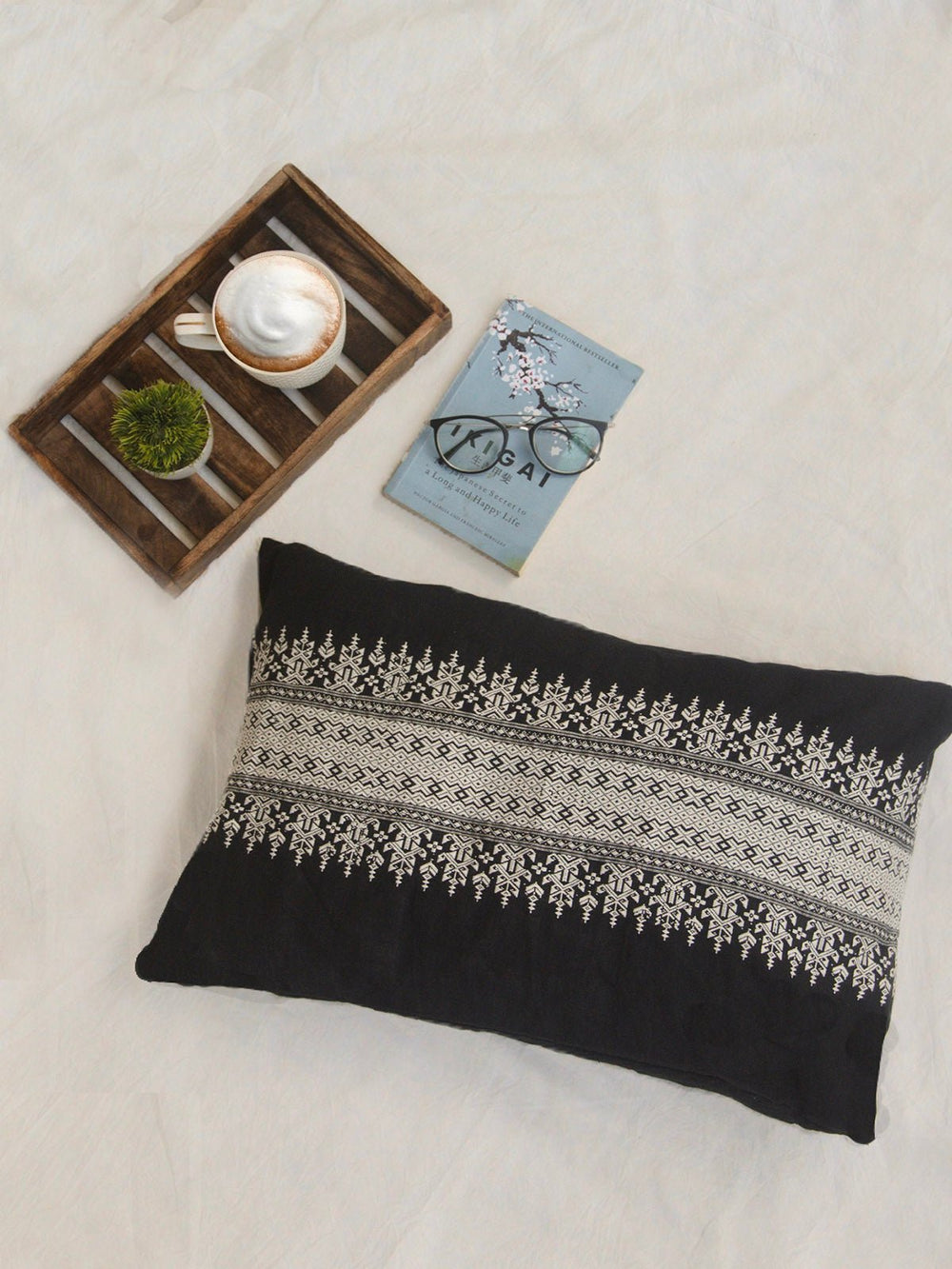 Bed & LivingZomi Handwoven Cotton Cushion Cover with Tribal MotifDeco TalkFlourish Planet